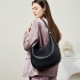 2025 spring and summer new niche design cowhide underarm bag, shoulder and handbag, genuine leather crescent bucket bag for women