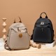 Oxford cloth and cowhide multi-compartment storage backpack, large capacity, splash-proof, versatile lightweight women's bag Oxford cloth and cowhide multi-compartment storage backpack, large capacity, splash-proof, versatile lightweight women's bag