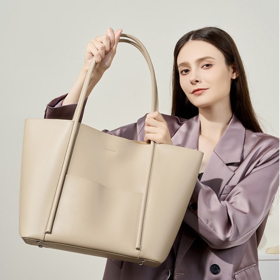 2025 new genuine leather tote bag, large summer handbag, cowhide commuting shoulder bag, large capacity 2025 new genuine leather tote bag, large summer handbag, cowhide commuting shoulder bag, large capacity