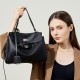 2025 new Rodeo Kelly tote bag, large-capacity smooth calfskin shoulder and handbag with lock closure, suitable for commuting.