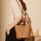 2025 new commuter bag, crossbody bag, luxurious spring/summer genuine leather basket handbag, crossbody bucket bag