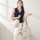 2025 new style summer top-grain genuine leather handbag, fashionable and versatile textured diamond-patterned crossbody bag