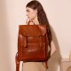Women's Genuine Leather Backpack, Durable Cowhide Laptop Backpack, 14-inch, Large Capacity, British Retro, Neutral Full Leather Women's Genuine Leather Backpack, Durable Cowhide Laptop Backpack, 14-inch, Large Capacity, British Retro, Neutral Full Leather